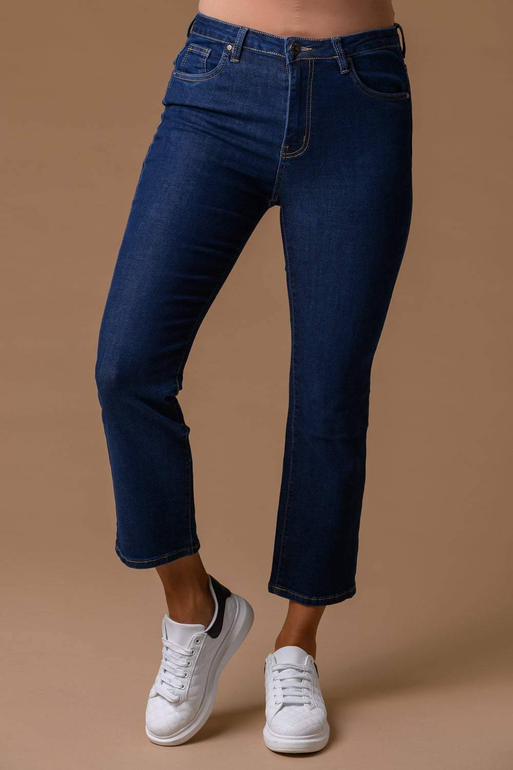 Straight Leg Denim 27" - Mid Blue