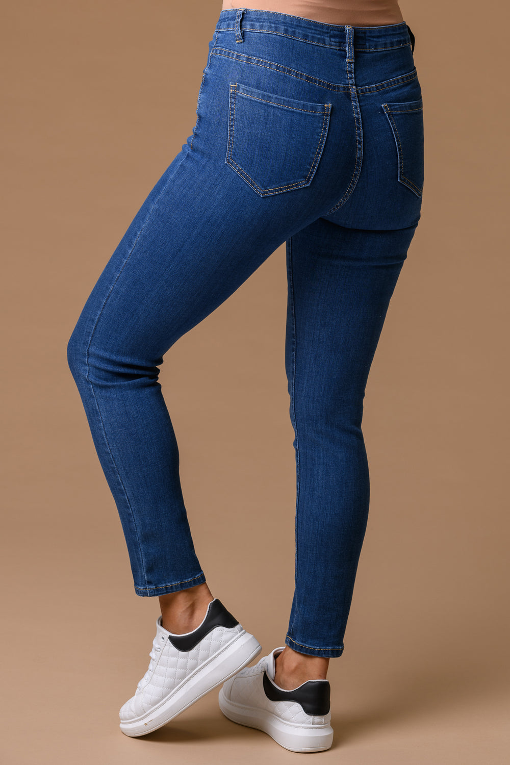 Straight Leg Denim 29 MID BLUE