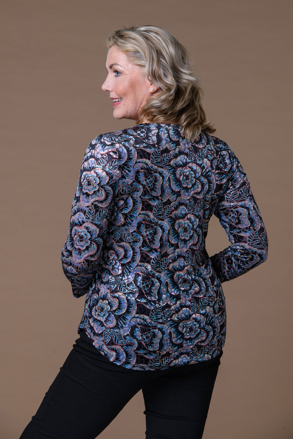 Foil Burnout Top T177504 BLUE