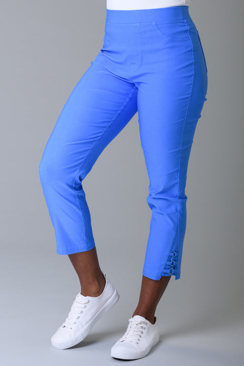 Eyelet trousers BLUE