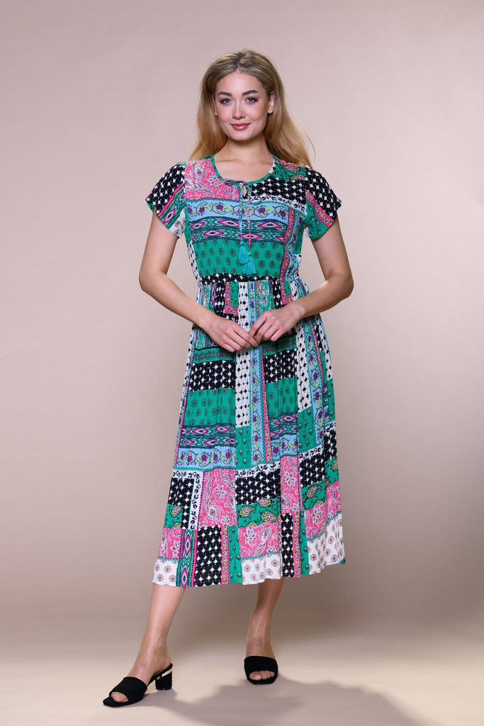 Patchwork Dress-T Shirts-Paco