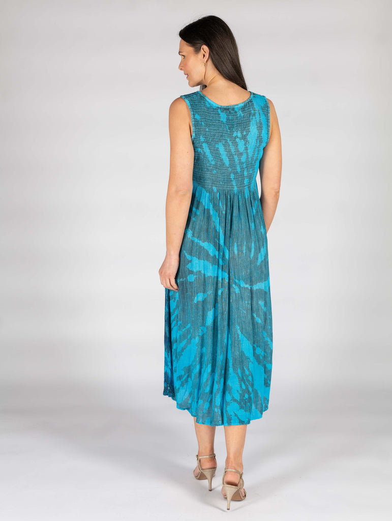 Print Tie Dye Dress-Dresses-Paco