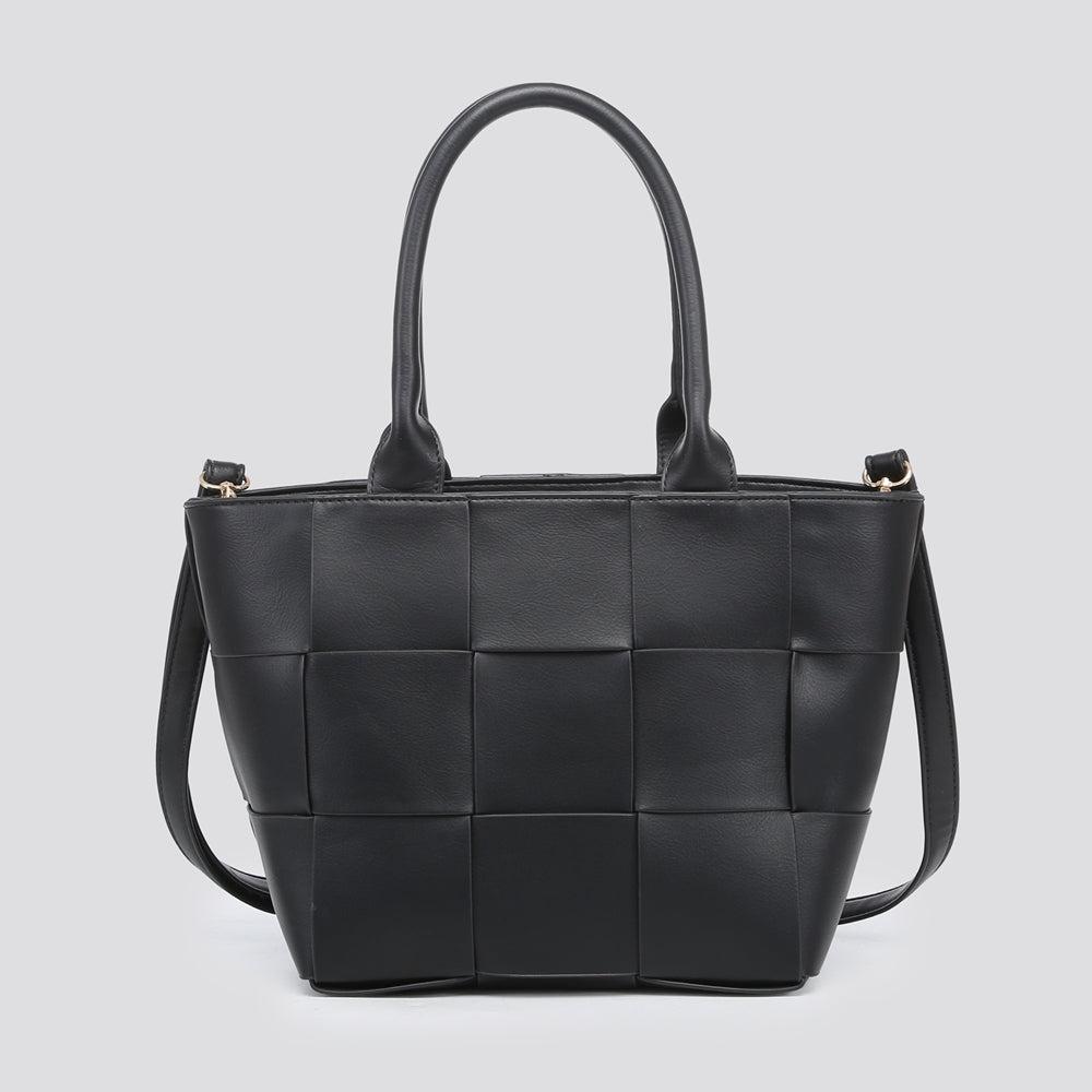 Quilted Black Bag-BAGS-Paco