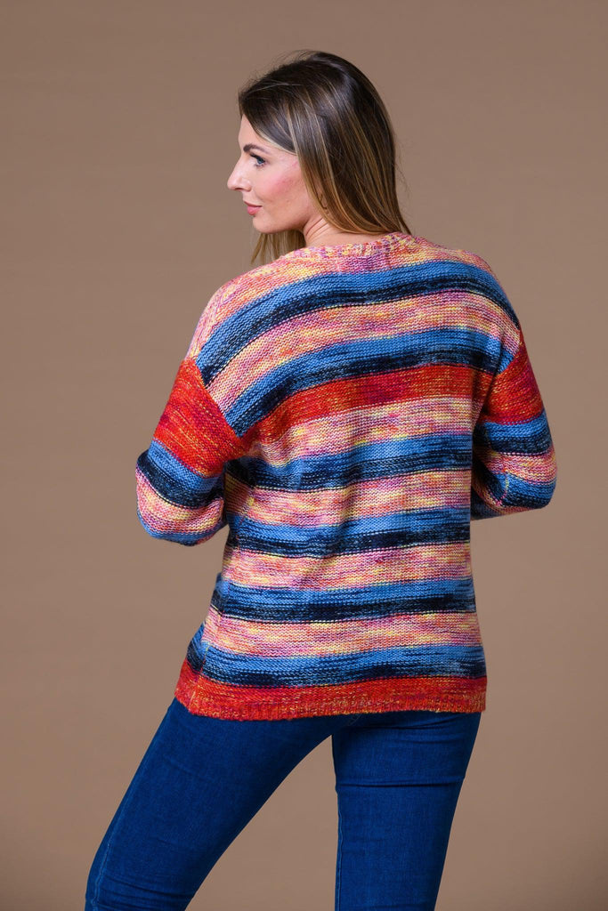 Reverse Stitch cardigan-Knitwear-Paco