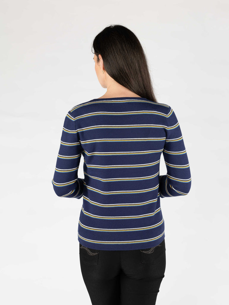 Rib Stripe Jumper-Jumpers & Cardigans-Paco