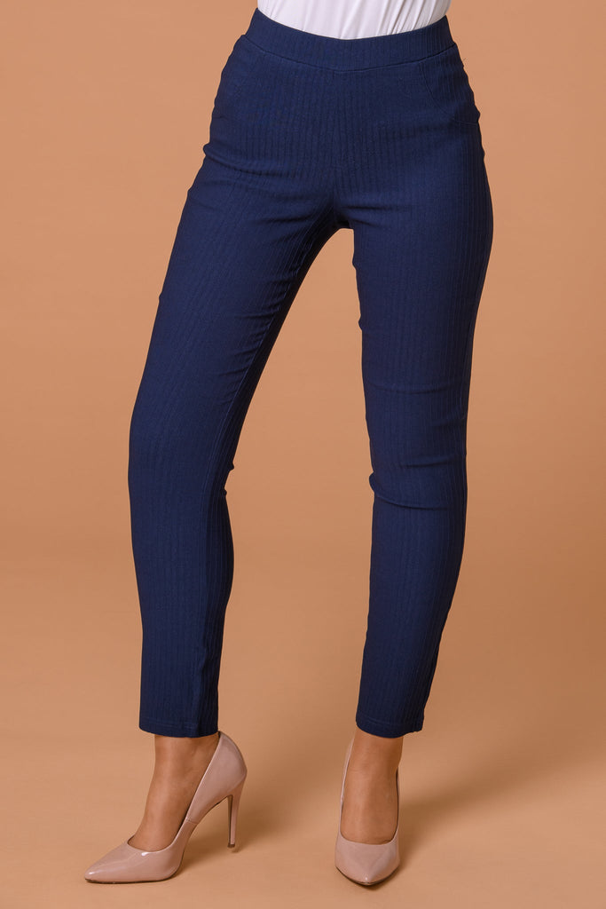 Ribbed Jegging Trouser-Trousers-Paco