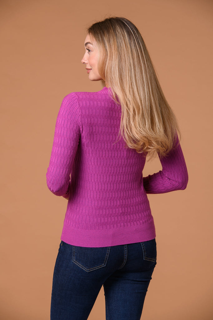 Ribbed Stretch Turtle Neck-Knitwear-Paco