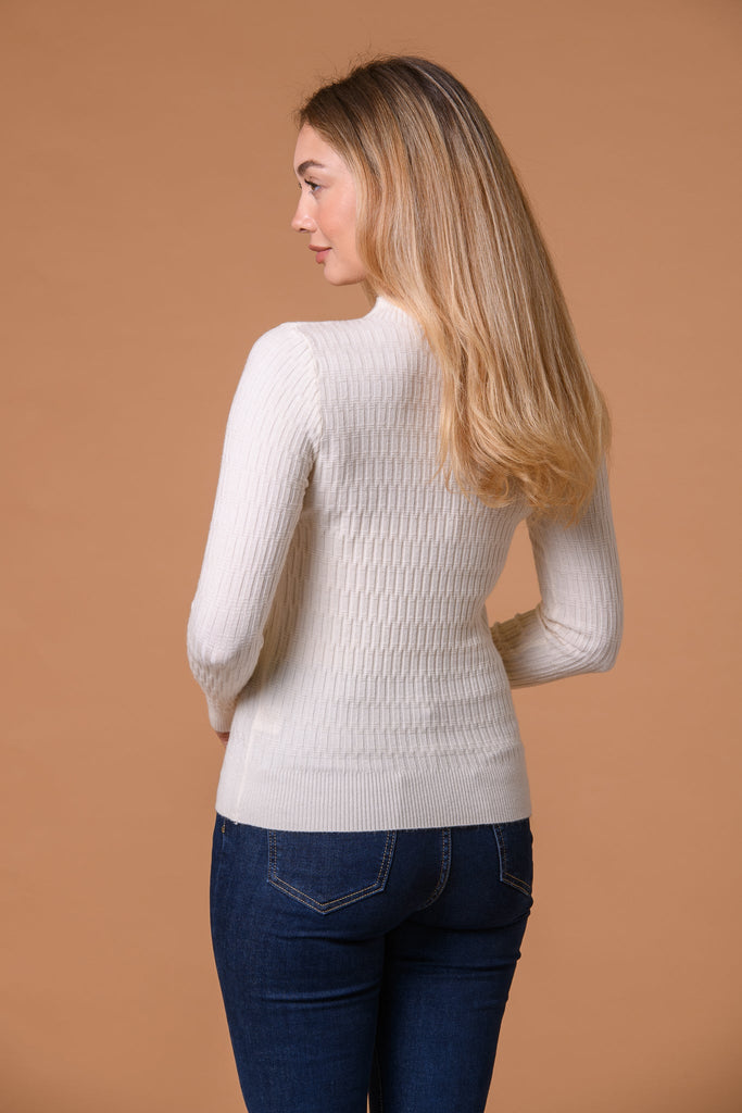 Ribbed Stretch Turtle Neck-Knitwear-Paco