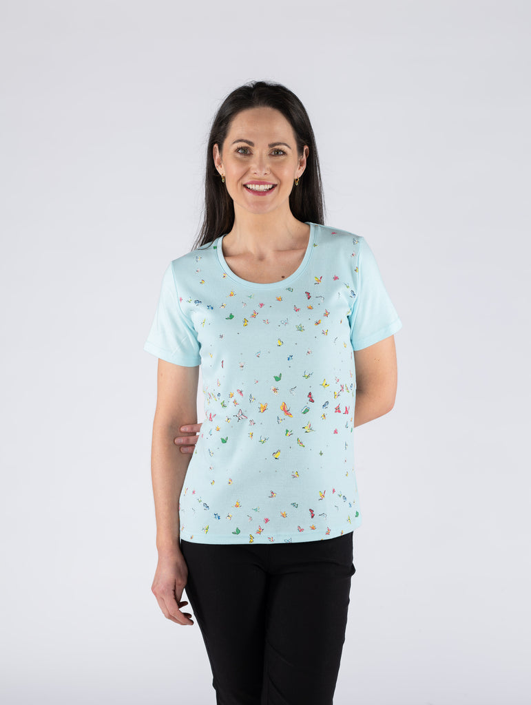 Rubber Spots Round Neck T Shirt - TS29854-T Shirts-Paco
