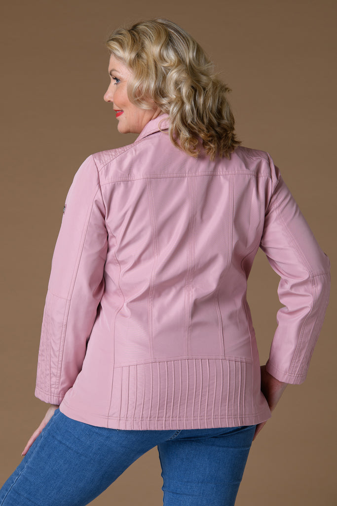 Seam Detail Jacket - Pink-Jackets-Paco