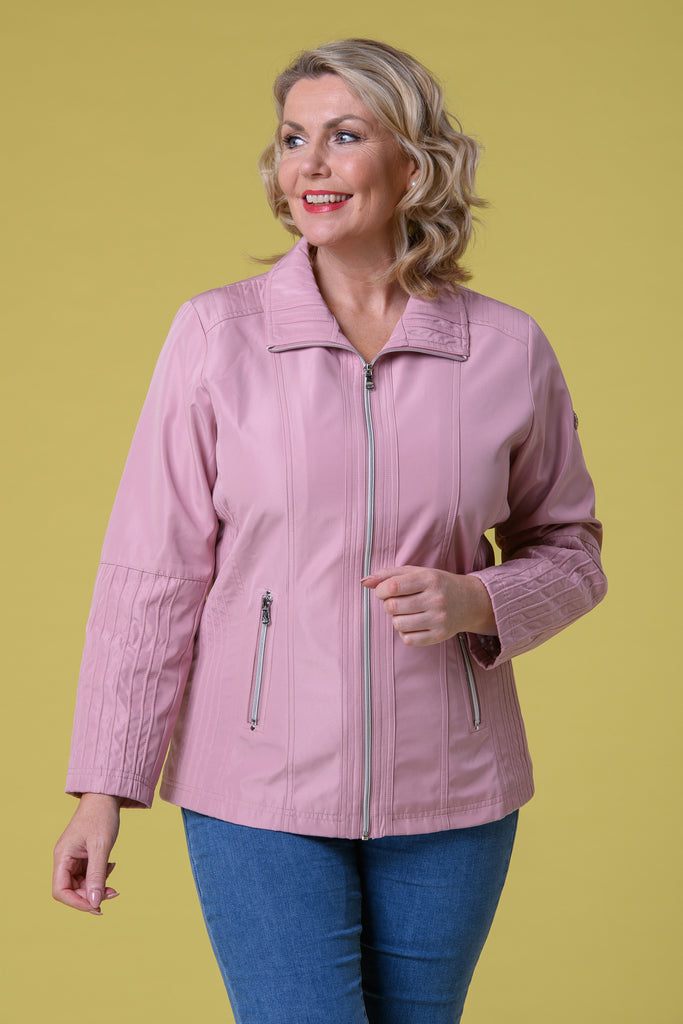 Seam Detail Jacket - Pink-Jackets-Paco