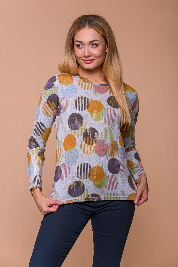 Sequin Dots Top-Sweaters-Paco