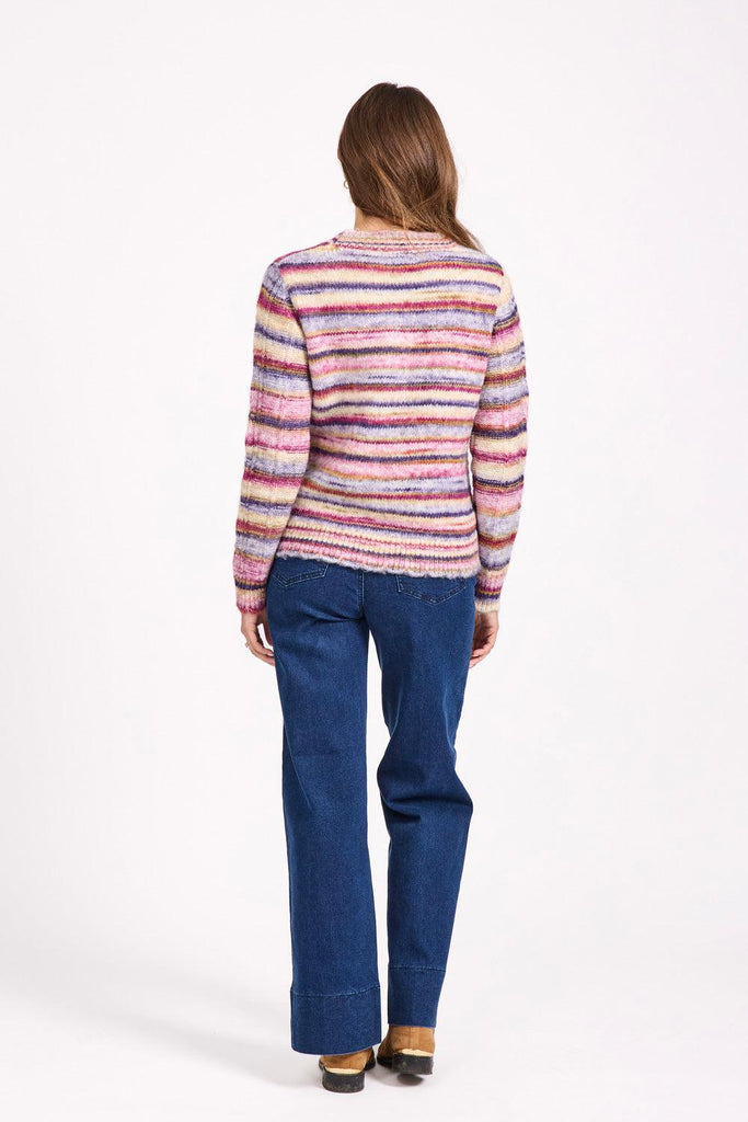 Space Dye Cable Cardigan-Knitwear-Paco