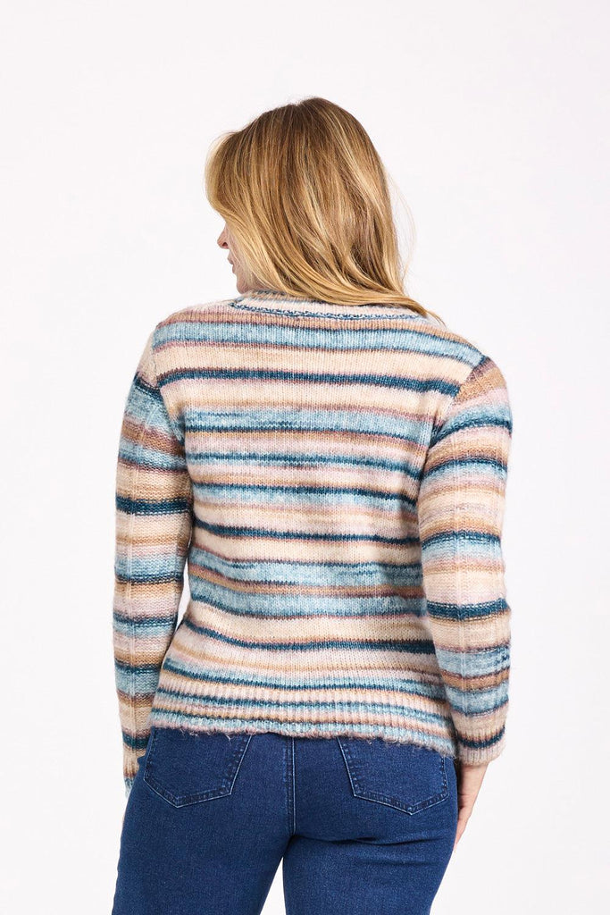 Space Dye Cable Cardigan-Knitwear-Paco