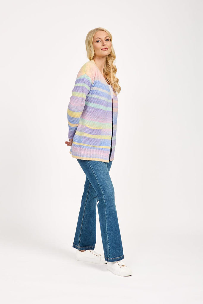 Space Dye Cardigan - Lilac-Cardigans-Paco