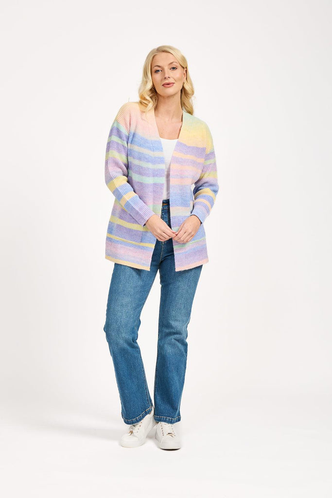 Space Dye Cardigan - Lilac-Cardigans-Paco