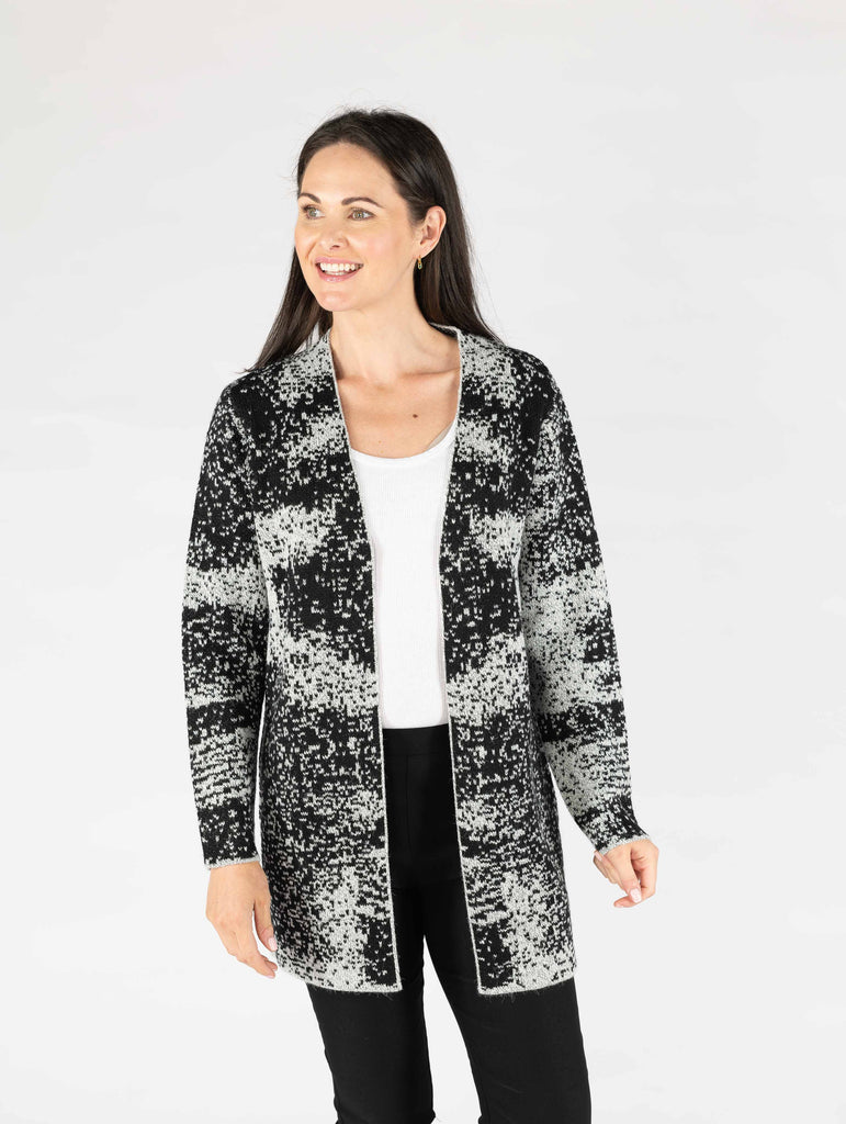 Speckle Pattern Cardigan-Cardigans-Paco