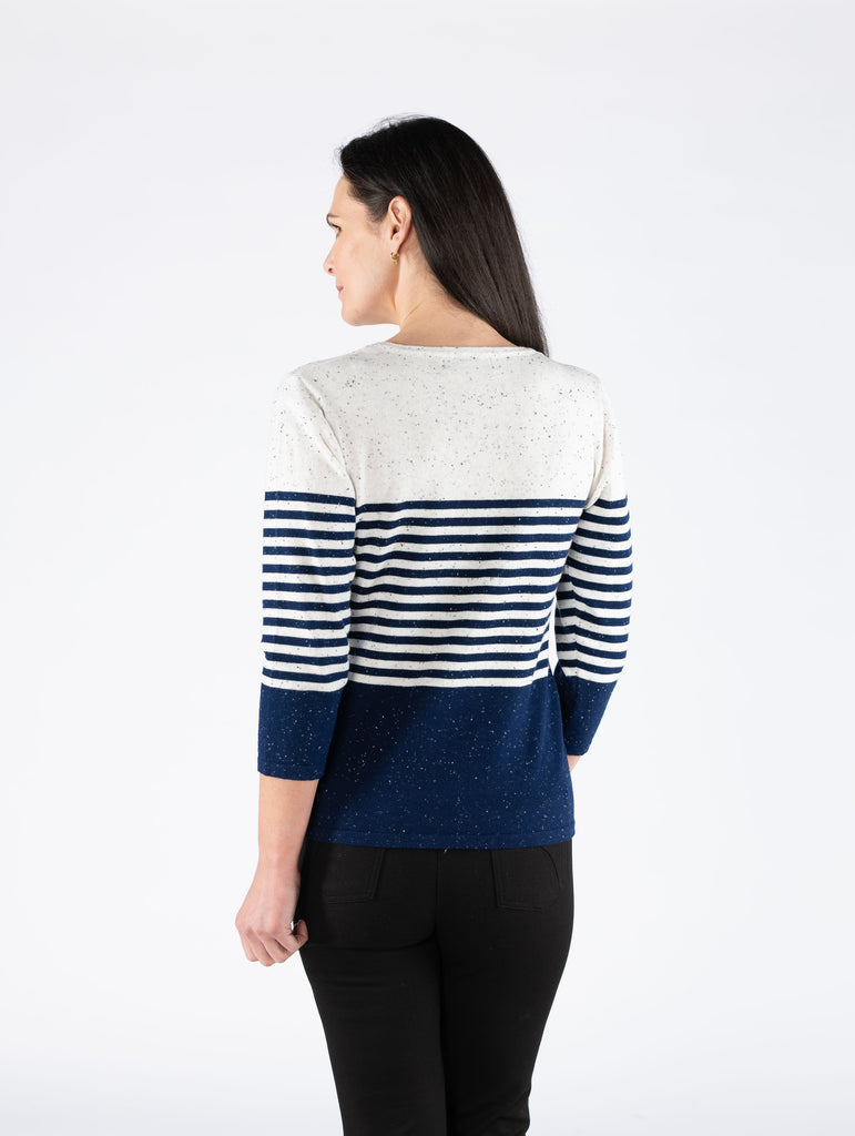 Speckle Stripe Jumper-Jumpers & Cardigans-Paco