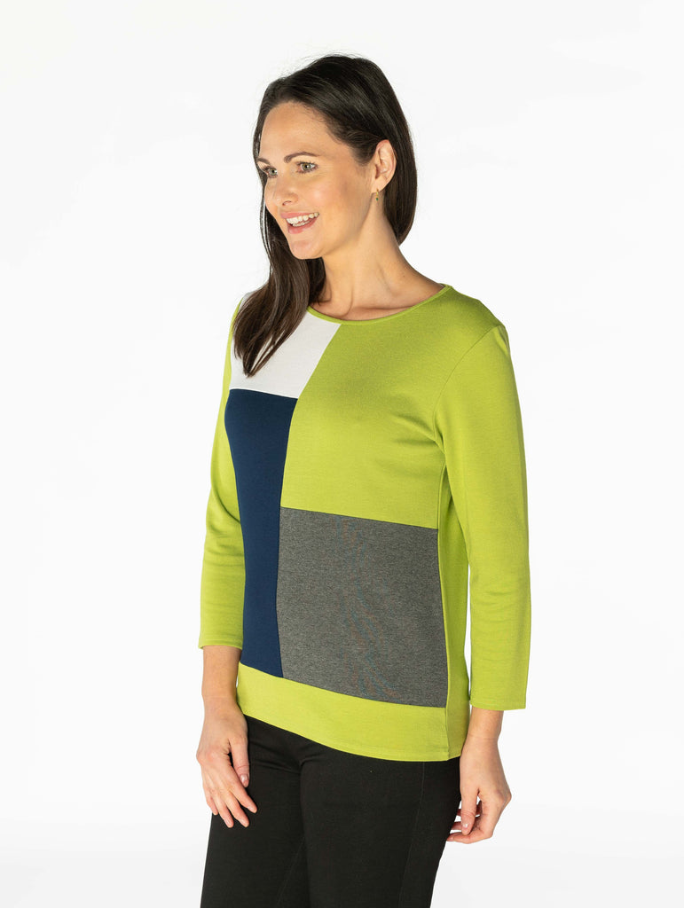 Square Pattern Sweater-Paco