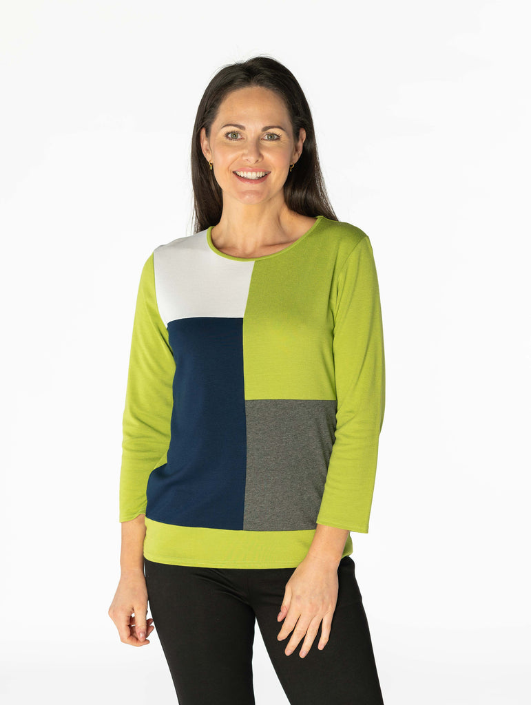 Square Pattern Sweater-Paco