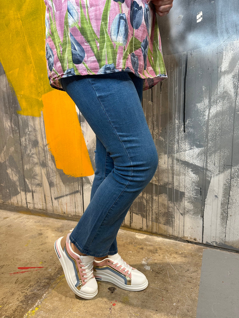 Straight Leg Denim-Trousers-Paco