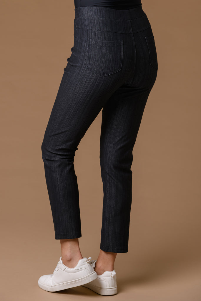Stretch Denim Jeggings CHARCOAL MARL-trousers-Paco