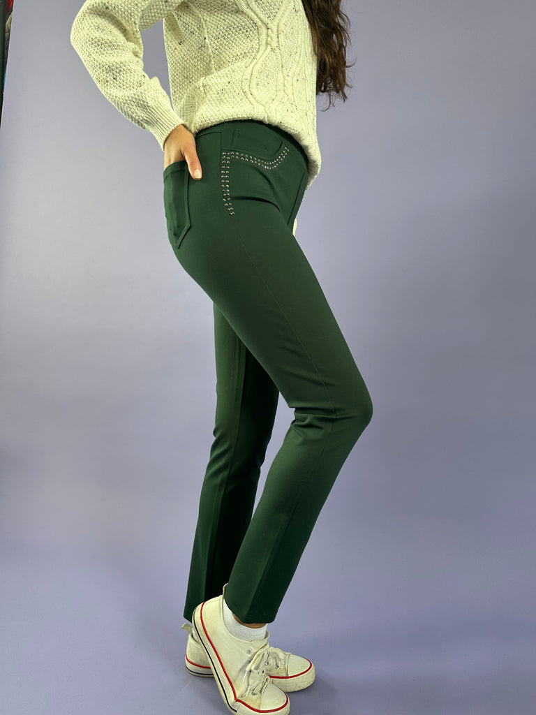 Stretch Jersey Jeggings-Trousers-Paco