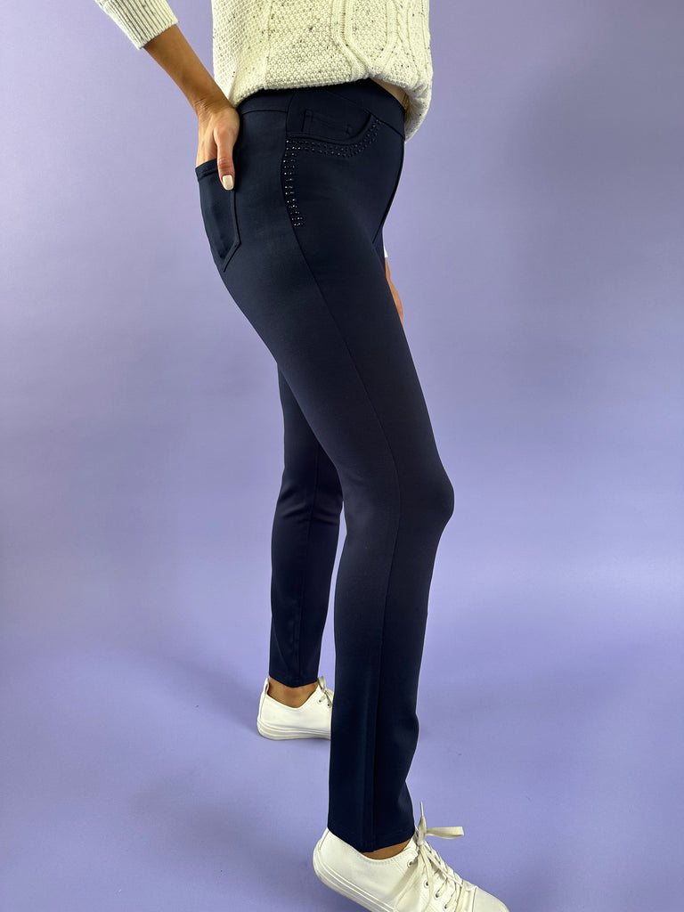 Stretch Jersey Jeggings-Trousers-Paco