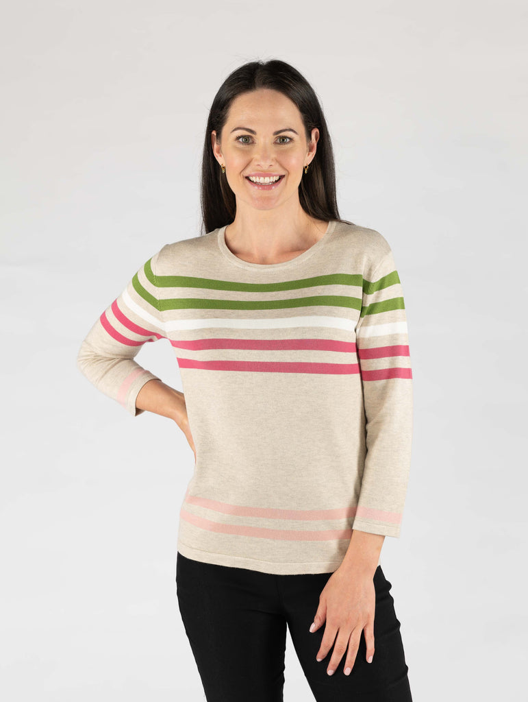 Stripe Jumper-Jumpers & Cardigans-Paco