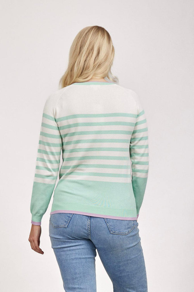 Stripe Jumper With Pockets-Paco