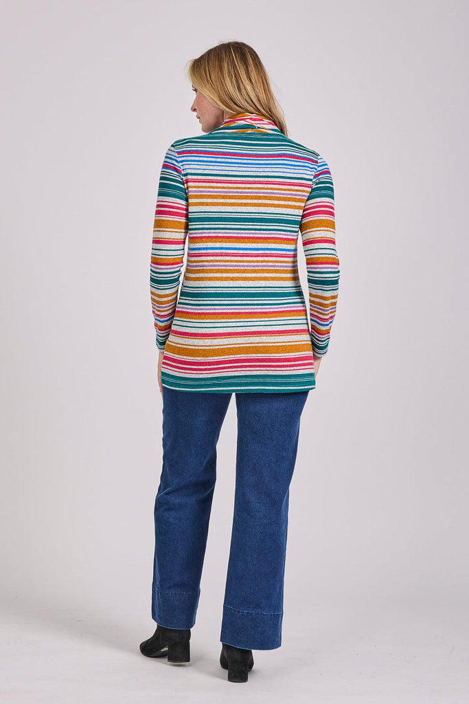 Stripe Overlap top-Knitwear-Paco