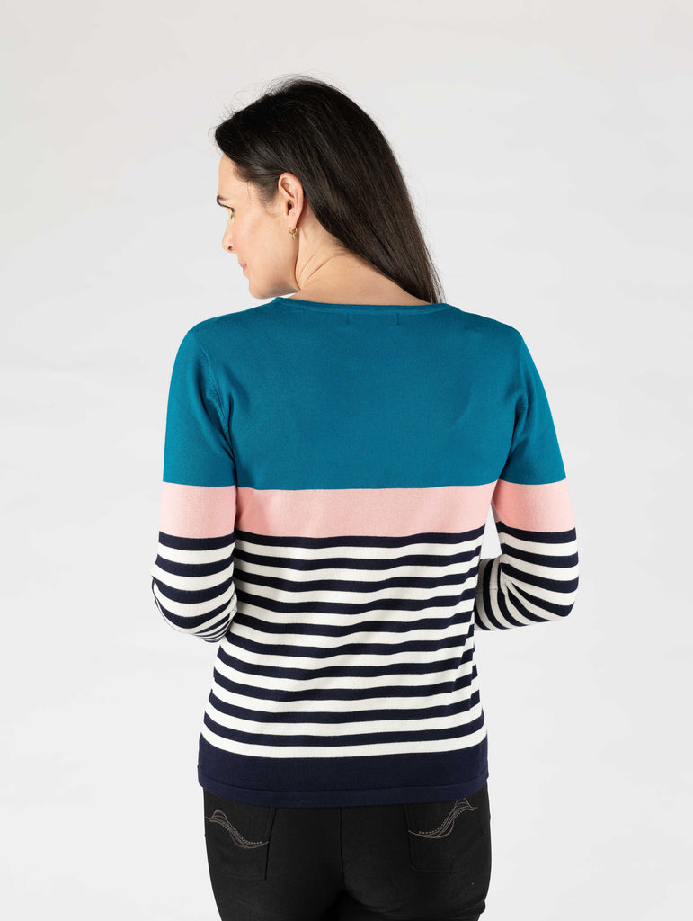 Stripe Panel Jumper-Jumpers & Cardigans-Paco