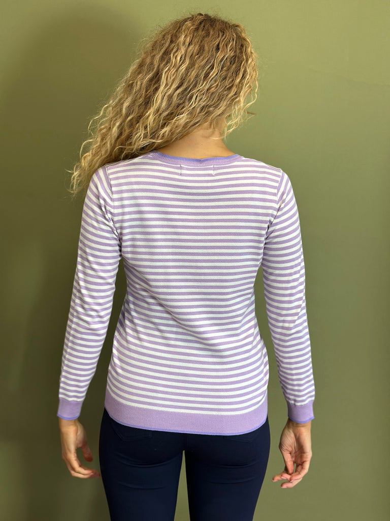 Striped Pocket Sweater-Paco