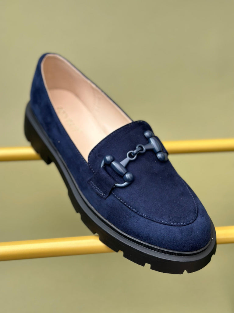 Suede Buckle Loafer-Shoe-Paco
