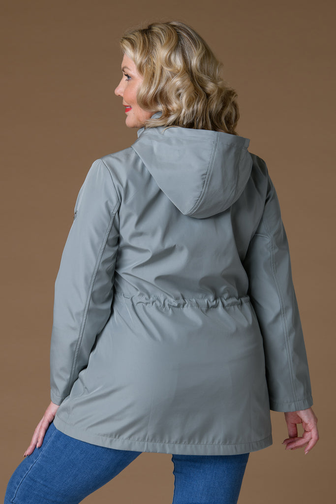 Tack Stitch Detail Jacket - Green-Jackets-Paco
