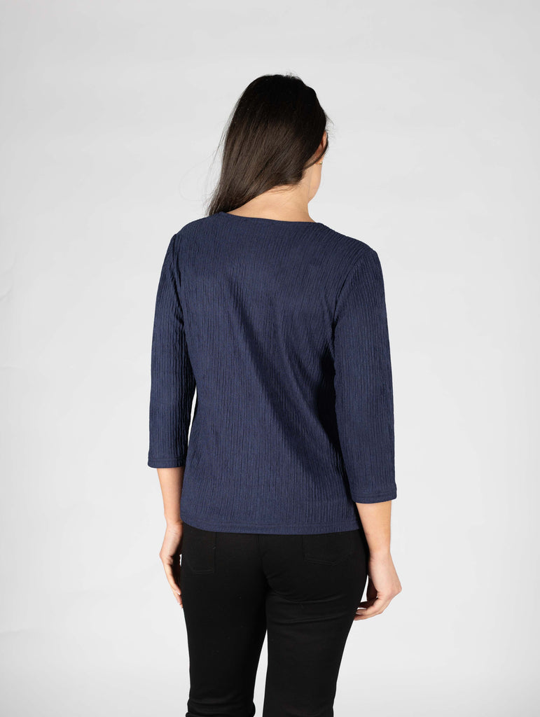 Textured Fabric Top-Paco