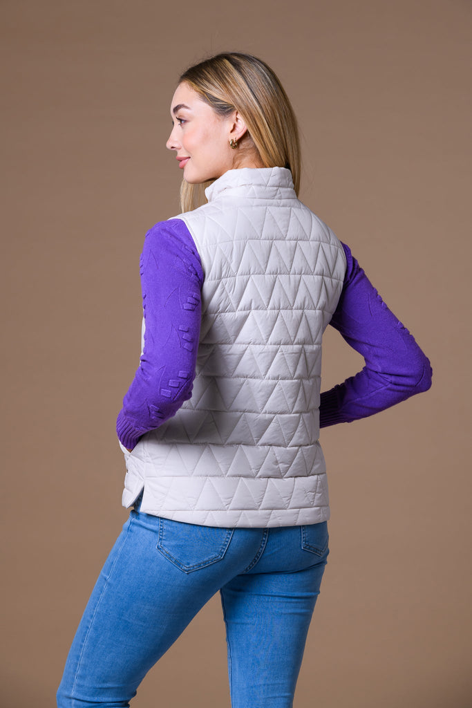 Triangle Quilt Gilet-Gilets-Paco