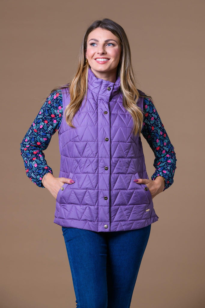 Triangle Quilt Gilet-Gilets-Paco