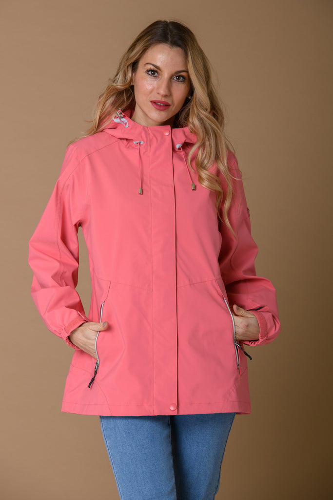 Waterproof Outdoor Jacket - Coral-Jackets-Paco