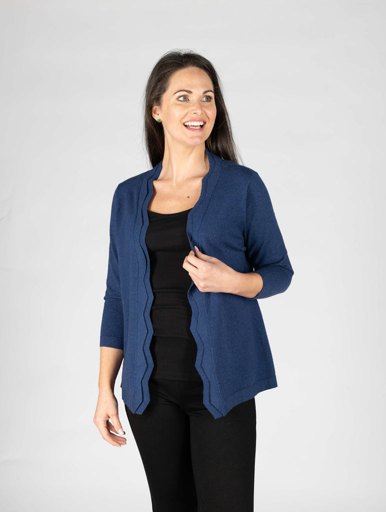 Wavy Edge to edge Cardigan-Cardigans-Paco