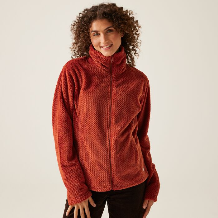 Women's Heidy Fluffy Full Zip Fleece-Fleece-Paco