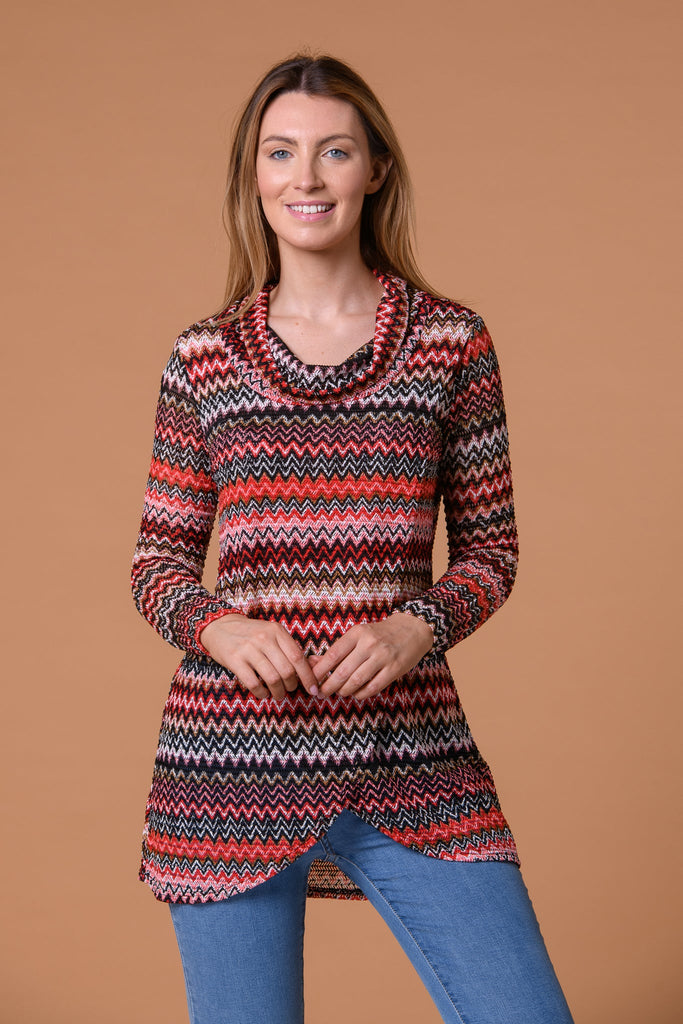 Zig Zag Crossover Top-Tops-Paco